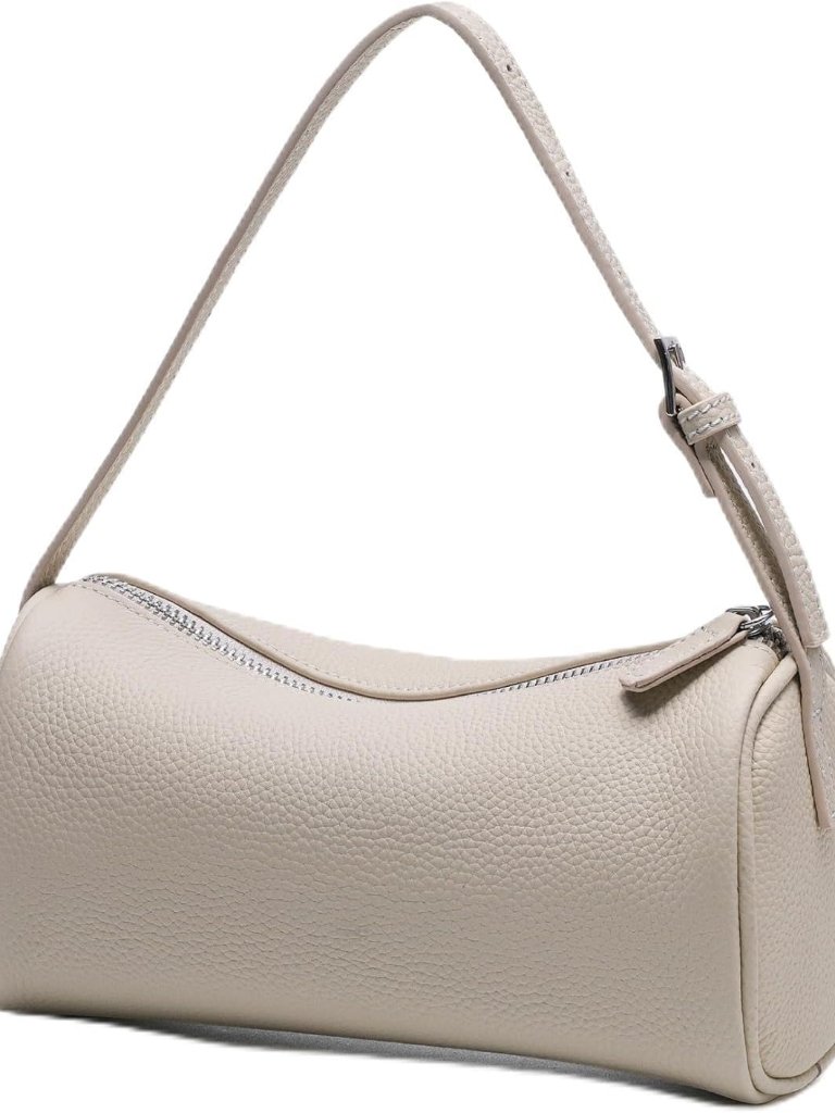 Genuine Leather Barrel Purse Small Top Handle Bags For Women Cylinder Purses Hob